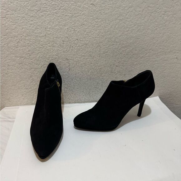 LK Bennett London Black suede shoe booties EU 40 US 9 - Picture 2 of 16